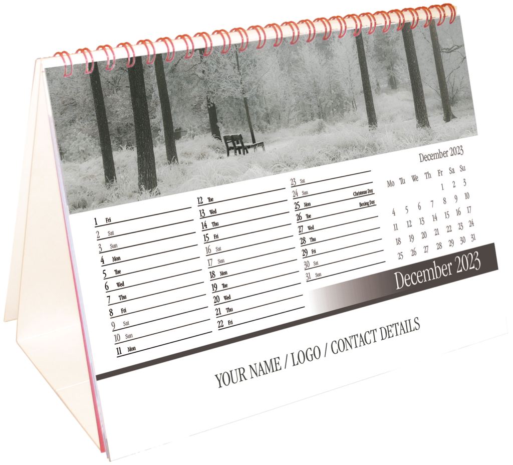 Custom A5 Desk Calendars Printed by SwiftPrint UK